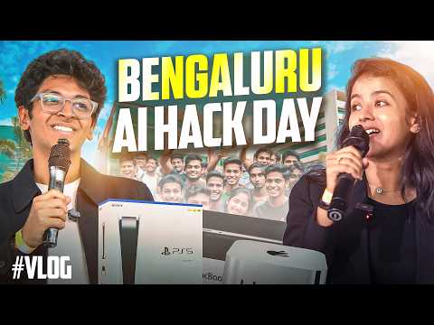 Day in Life at Bengaluru's BIGGEST AI Hackathon!🤯