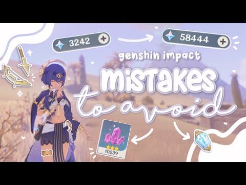 Stop Making These Genshin Mistakes! Tips For Faster Progress *f2p* | Genshin Impact