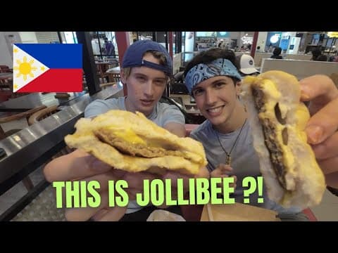 Trying Jollibee For The First Time (mcdonald’s Of The Philippines?) W/ Ralph Leng