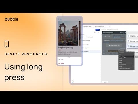 Long Press (lesson 4.8)