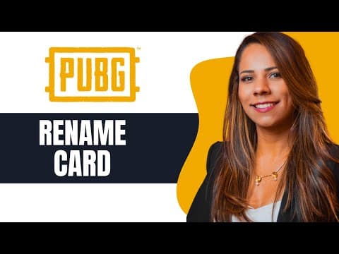 How To Get Rename Card In Pubg Mobile (new Update)