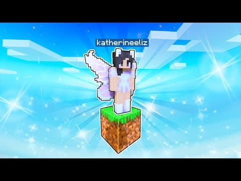 💜minecraft One Block But I'm A Fairy🧚