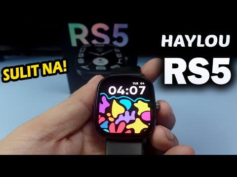 Haylou Rs5 - Sulit Sa Budget Na Smartwatch Sa Price Na Under 2,000 Pesos