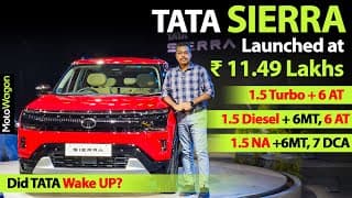 Tata Sierra  - Launched At ₹ 11.49 Lakhs | Two New Engines | Walk - Around Review | Motowagon.
