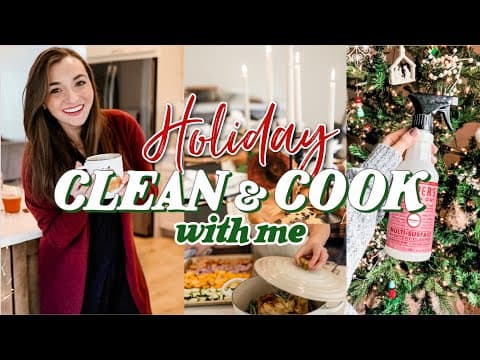 🌟ultimate Christmas Clean + Cook With Me! Cozy Holiday Dinner Party Ideas