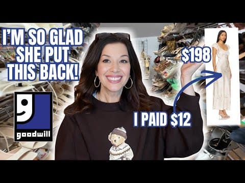 I Scored Over $700 Worth Of Clothes At Goodwill For Under $70! Thrift With Me!