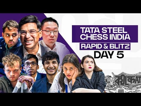 Tata Steel Chess India Blitz 2026 | Day 5 | Ft. Anand, Pragg, Vidit, Niemann, Nihal