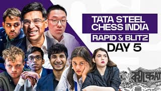 Tata Steel Chess India Blitz 2026 | Day 5 | Ft. Anand, Pragg, Vidit, Niemann, Nihal