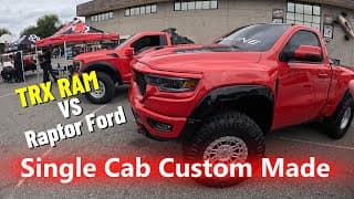 Trex Ram Vs Raptor Ford Single Cab Unicas En California By Fineline