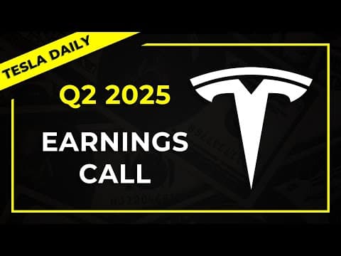 Live: Tesla Q2 Earnings Call 2025 (tsla)