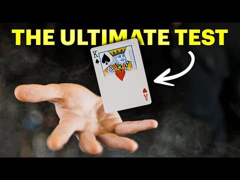 Sleight Of Hand Vs Slow-mo Camera (skill Challenge)