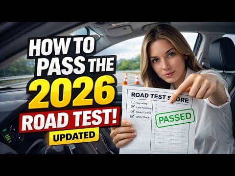 Pass Your Driving Road Test In 2026 | Mock Test