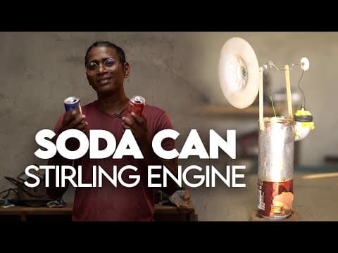 I Built A Working Engine From Soda Cans | Diy Stirling Engine Explained In Detail