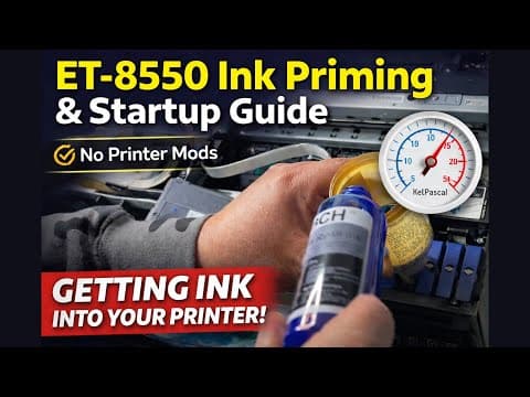 Epson Et-8550 How To Prime Ink, Fill Dampers & Start Ink Flow Correctly (no Mods)