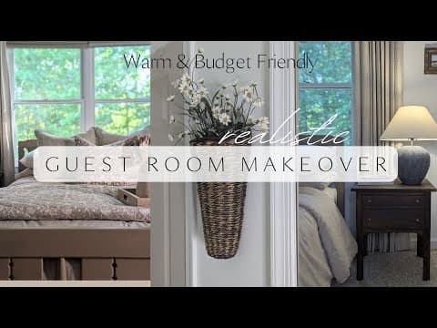Budget-friendly Guest Bedroom Makeover / High End Thrifted Finds + Diys / Modern Charm Style Room