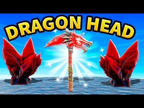 How To Get The New Dragon Head Pickaxe In Roblox The Forge...
