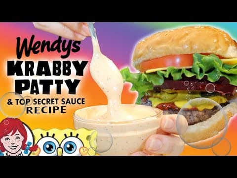 Diy Sponge Bob Krabby Patty And Wendy's Top Secret Sauce