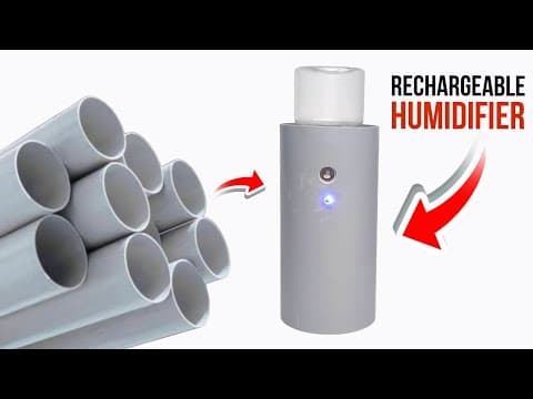 How To Make A Humidifier At Home Using Pvc Pipe | Diy Mini Air Humidifier