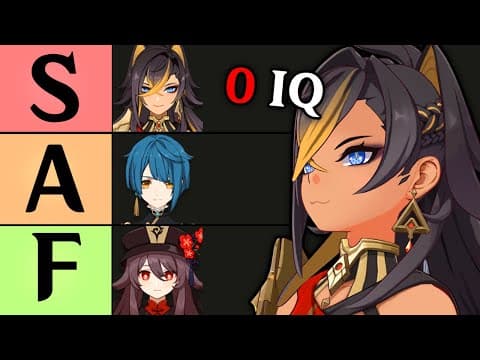 I Ranked Every Character In Genshin Impact...in The "worst" Way Possible