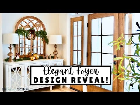 Front Entrance Makeover And Reveal For The Holidays