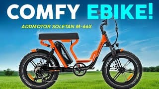 This Moped Style E-bike Is Super Comfortable! – Addmotor Soletan M-66x
