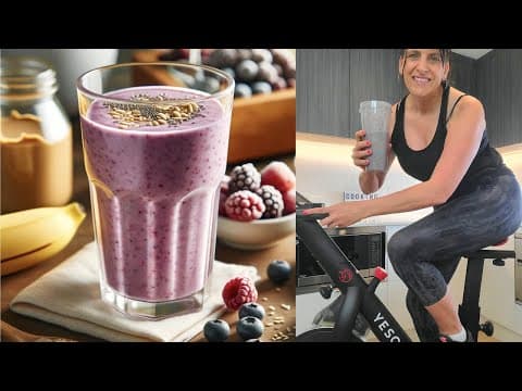 Best Vegan Recovery Smoothie And A Bike In My Kitchen! (yesoul G1m Plus - Best Peloton Alternative)