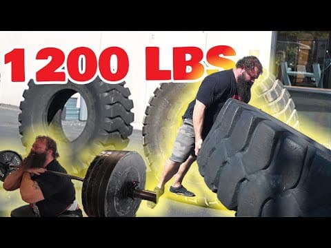 Strongman Flips 1200 Lb Tire