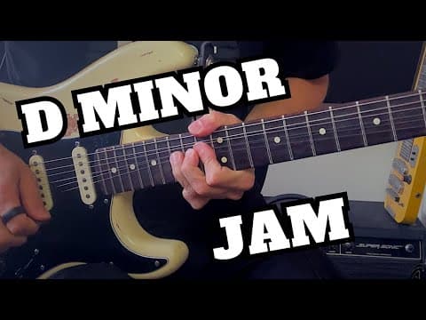 D Minor Guitar Backing Track Jam