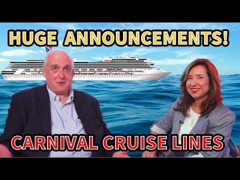 John Heald & Christine Duffy - Huge Announcements - Carnival Cruise Lines