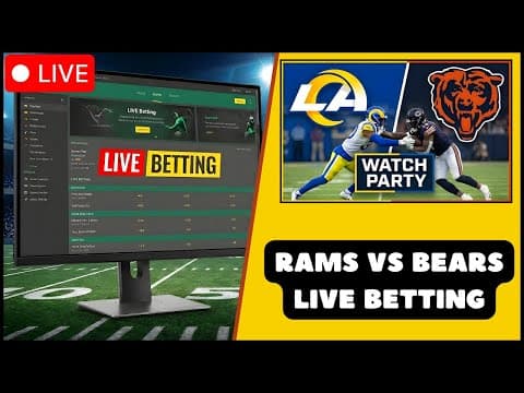 🔴 Rams Vs. Bears Live: Watch Party & Betting