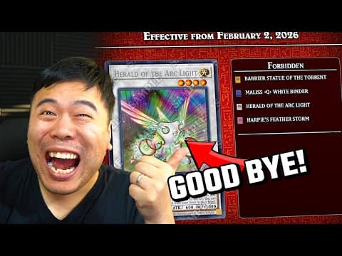 Ban List Is Out! Feb 2 2026 Tcg - 1 Take Raw Initial Reaction