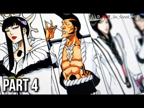 [ Part 4 ] Drawing And Ranking Every Major Bleach Characters As Arrancars / Espadas 💀