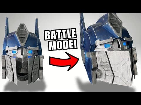 I Built An Optimus Prime Helmet!