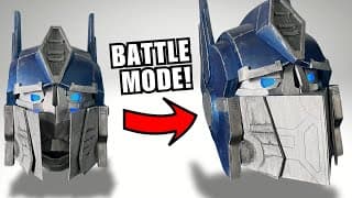 I Built An Optimus Prime Helmet!