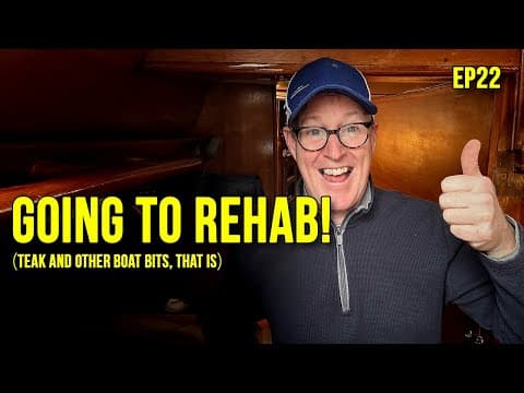 Fixing This Old Boat!! Teak, Rigging, And Steering Repairs  - Ep22 Ran-day #sailboatrefit