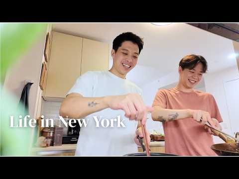 Vlog｜紐約上班族的忙碌日常 剪頭髮 居家燈光小教室｜9萬9訂閱啦！life In Nyc