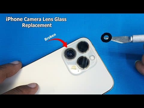 Cracked Iphone Lens Replacement | Iphone 13 Pro Camera Lens Glass Broken |how To Change