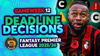 Sell Semenyo? Captain Mateta? 🤔 | Fpl Gw12 Final Thoughts 🚨 | Fantasy Premier League Tips 2025/26