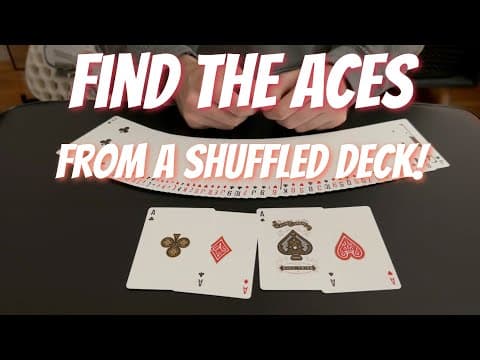 How Card Cheats Always Find The Aces | Card Trick Tutorial