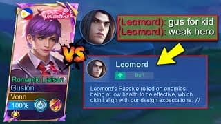 I Met New Buffed Leomord In Solo Rank! Strong Meta Jungler Vs Underrated Gusion! (must Watch🔥)