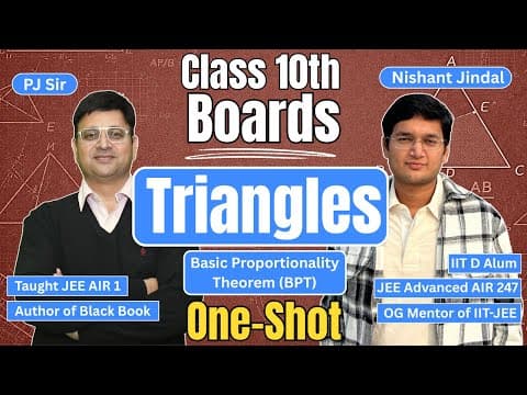 Class 10 Triangles One Shot 🔥 | Bpt | Ncert + Cbse | Pj Sir & Nishant Jindal
