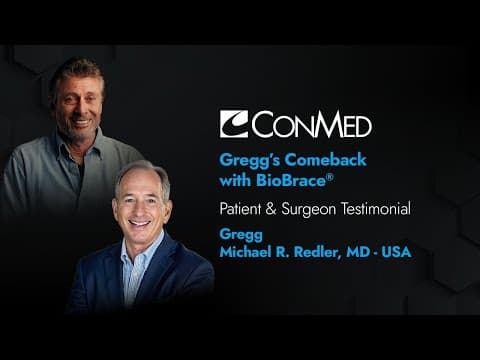 Dr. Michael Redler & Gregg - Gregg's Comeback With Biobrace® - Surgeon And Patient Testimonial