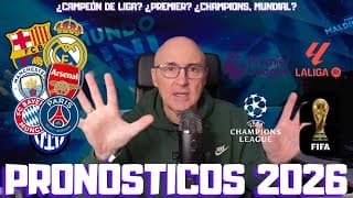 ¿quién Ganará La Champions? ¿la Liga? ¿la Premier? El Mundial, Serie A, Bundesliga. Pronósticos 2026