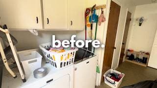 Dramatic Laundry Room Makeover On A Tight Budget! | Diy Laundry Room Makeover