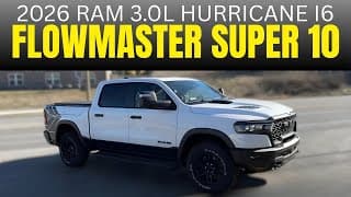 2026 Ram 1500 3.0l Hurricane I6 W/ Flowmaster Super 10!