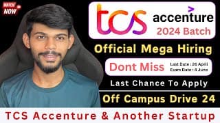 Tcs & Accenture & Many Startups Mega Hiring 2023 & 2024 | Last Chance To Apply