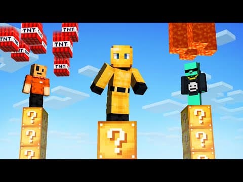 Lucky Block Pillars But It's Absurd In Minecraft