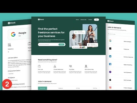 Build & Deploy Job Portal Website With Html Css Javascript (full Course) | Part 2