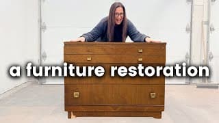 Reviving Vintage | Restoring A Walnut Dresser To Its Former Glory!