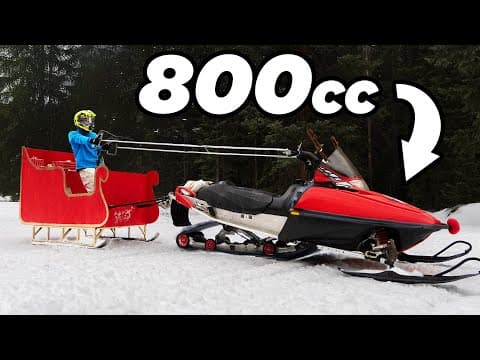 I Built The World's Only Snowmobile Chariot!